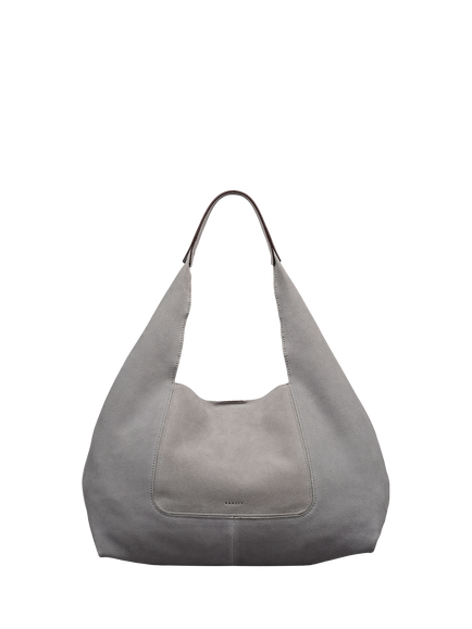 Radley The Maudie Suede Shoulder Bag, Steel, Steel