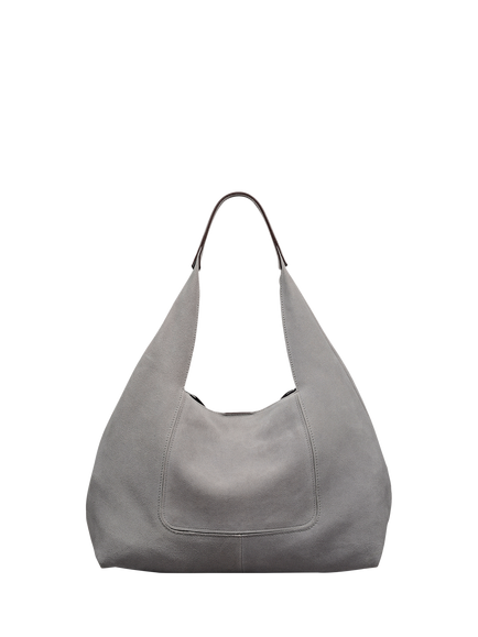 Radley The Maudie Suede Shoulder Bag, Steel - view 2, Steel