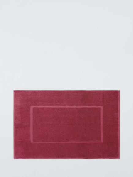John Lewis Egyptian Cotton Bath Mat, Cranberry, Cranberry