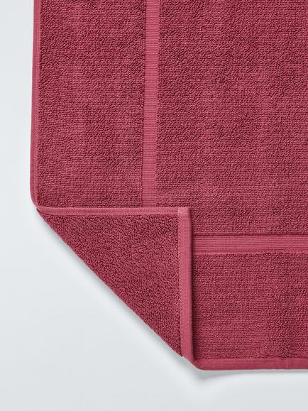 John Lewis Egyptian Cotton Bath Mat, Cranberry - view 2, Cranberry