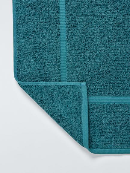 John Lewis Egyptian Cotton Bath Mat, Kingfisher - view 2, Kingfisher