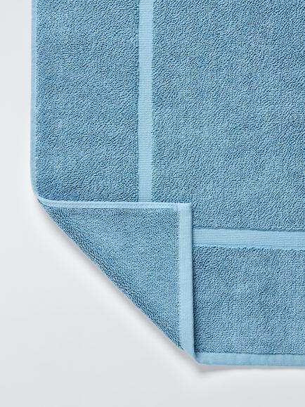 John Lewis Egyptian Cotton Bath Mat, Lake Blue - view 2, Lake Blue