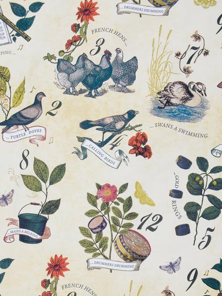 John Lewis The Curator Twelve Days Of Christmas, 4m, Cream - view 2, Cream