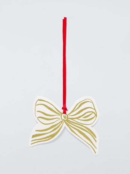 John Lewis Cut-Out Bow Gift Tags, Pack of 10, Pink, Pink