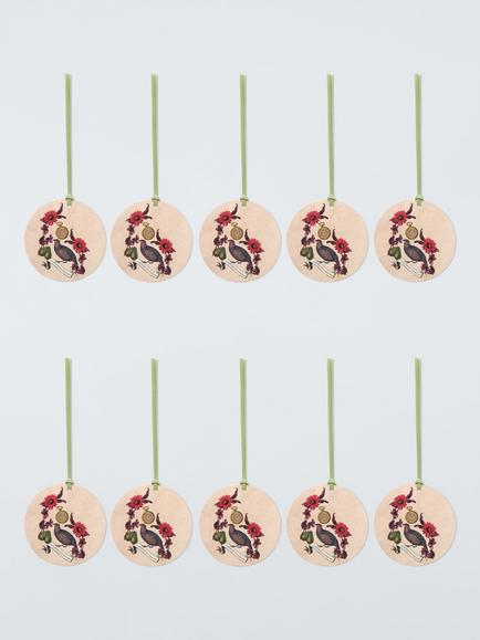 John Lewis Partridge In a Pear Tree Gift Tags, Pack of 10, Cream - view 2, Cream