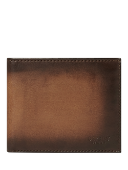OSPREY LONDON Hand Burnished Leather Coin Pocket Wallet, Cognac, Cognac