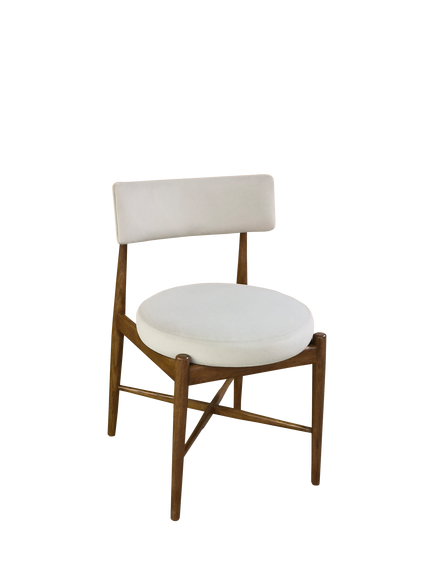 G Plan Flora Dining Chair, Grey/Warm Oak