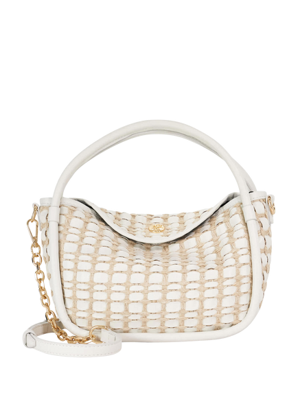 Dune London Dinideliberate Woven Grab Bag, White