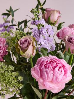 John Lewis Mixed Peony Hand Tied Bouquet & Chocolates - view 2, Blue Royal