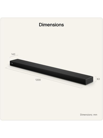 LG Sound Suite H7 Wireless Bluetooth Wi-Fi Soundbar with Dolby Atmos, Black - view 2, Black