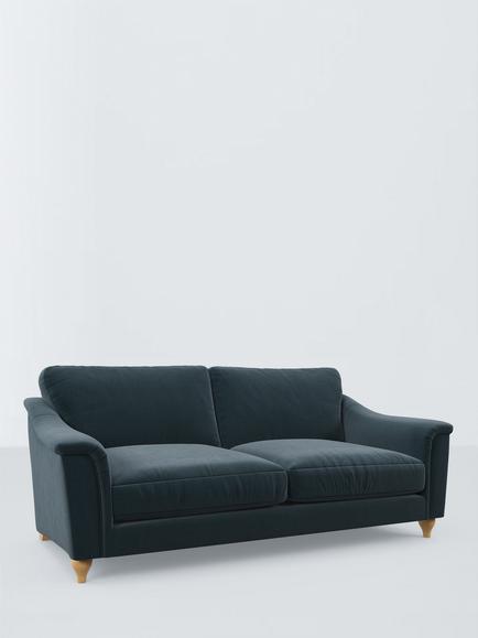John Lewis Bromley Large 2 Seater Sofa, Teal, Teal