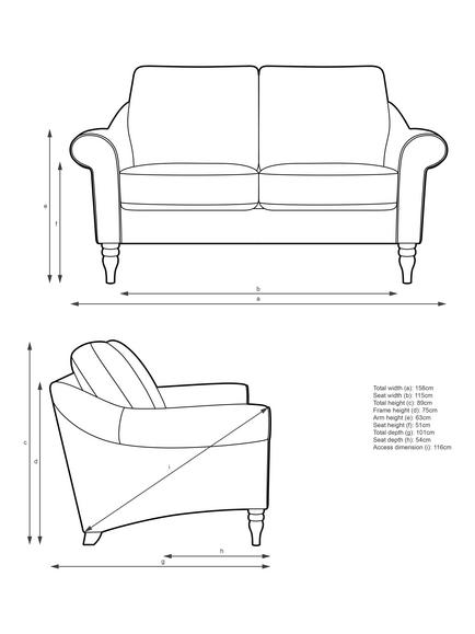John Lewis Camber Small 2 Seater Sofa, Light Leg, Matilda Natural - view 2, Matilda Natural