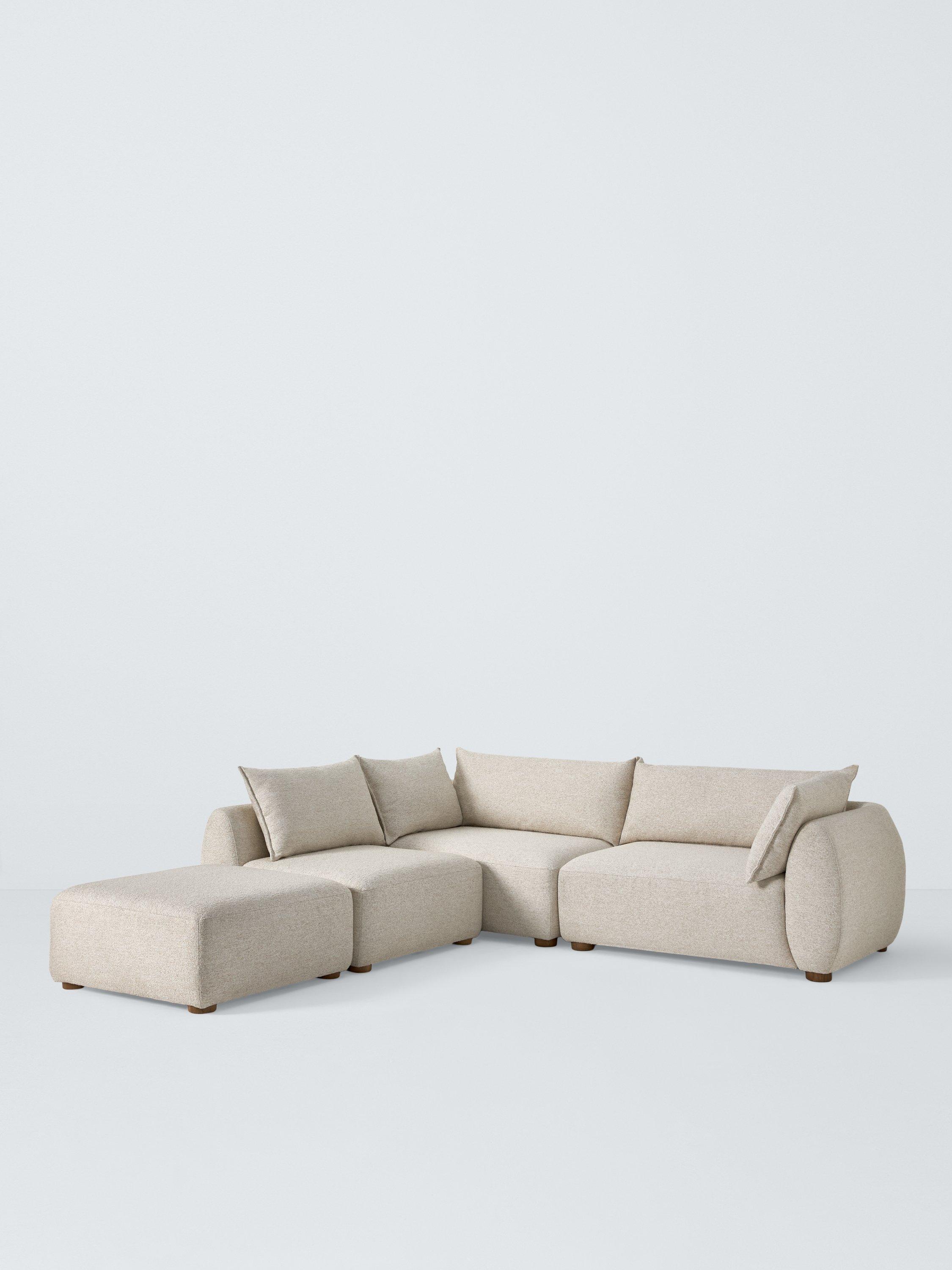 Elara Range, John Lewis Elara 4 Seater Chaise End Sofa, Dark Leg, Natural