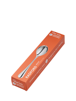 Robert Welch Radford Bright Stainless Steel Dessert Spoons, Set of 4 - view 2, Silver