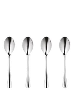 Robert Welch Radford Bright Stainless Steel Espresso Spoon, Set of 4, Silver
