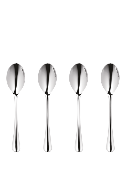 Robert Welch Radford Bright Stainless Steel Espresso Spoon, Set of 4, Silver