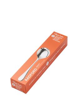 Robert Welch Radford Bright Stainless Steel Round Bowl Soup Spoons, Set of 4 - view 2, Silver