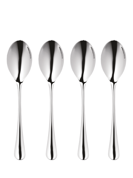 Robert Welch Radford Bright Stainless Steel English Teaspoons, Set of 4, Silver