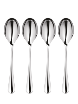 Robert Welch Radford Bright Stainless Steel Soup Spoons, Set of 4, Silver