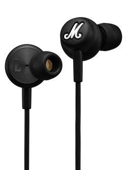 Marshall Mode USB-C In-Ear Headphones with Mic/Remote, Black, Black
