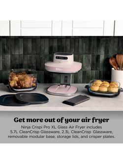 Ninja XL Crispi PRO XL Air Fryer, 5.7L - view 2, Rose Quartz