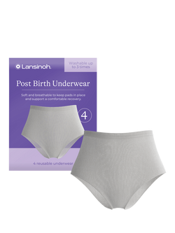 Lansinoh Post Birth Resuable Underwear, Pack of 4, Multi