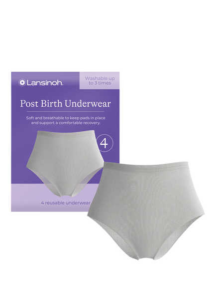Lansinoh Post Birth Resuable Underwear, Pack of 4, Multi