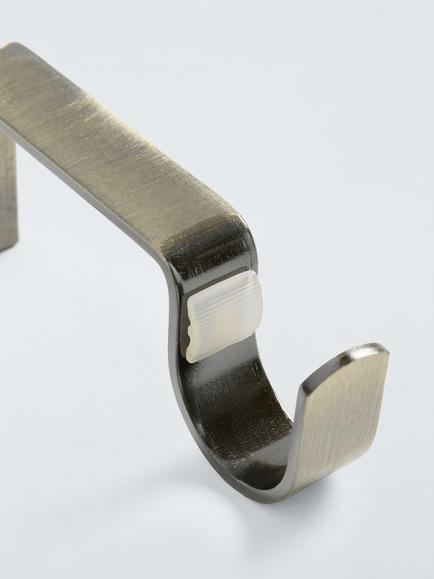 John Lewis Standard Bracket, Dia.28mm, Matte Black - view 2, Antique Brass