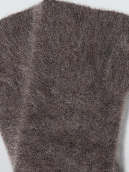 John Lewis Brushed Cashmere Handwarmers - view 2, Mole