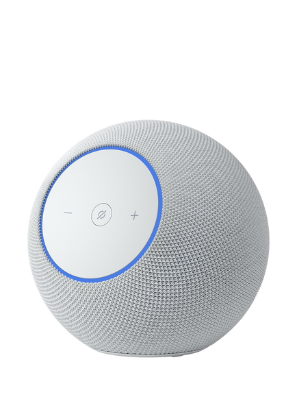 Amazon Echo Studio (2025) Smart Speaker with Alexa+ Early Access Voice Recognition & Control, Spatial Audio, Dolby Atmos & Built-in Smart Home Hub, Glacier White