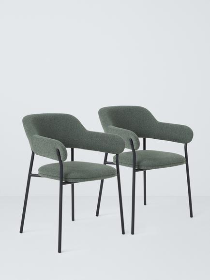 John Lewis Wise Dining Armchair, Set of 2, Green