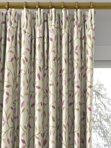 Voyage Cervino Made to Measure Curtains or Roman Blind, Mulberry - view 2, Mulberry