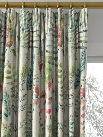 Voyage Kenton Made to Measure Curtains or Roman Blind, Pomegranate Silver - view 2, Pomegranate Silver