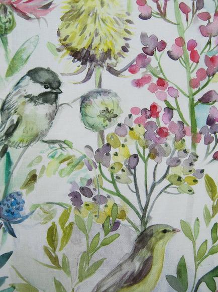 Voyage Morning Chorus Furnishing Fabric, Cream, Cream