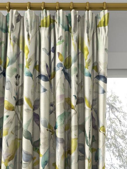 Voyage Naura Made to Measure Curtains or Roman Blind, Lemon - view 2, Lemon