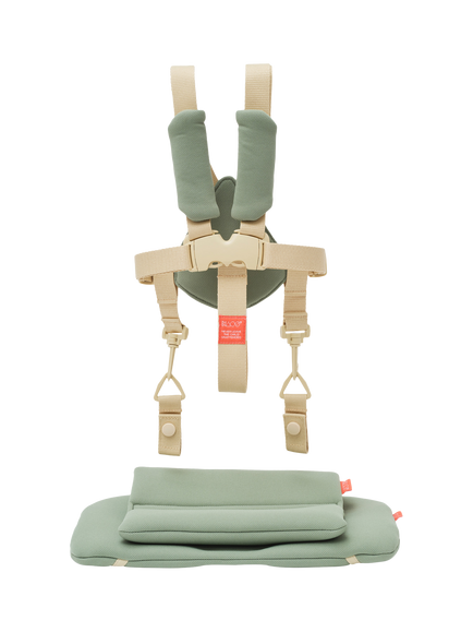 KAOS Klapp Junior Harness and Cushions Set, Mineral Green