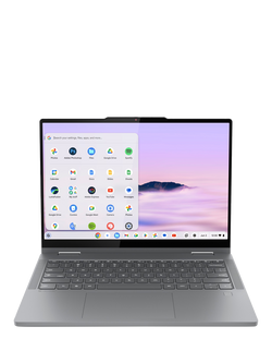 Lenovo Chromebook Plus 83LN000LUK Convertible Laptop, Intel Core 3 Processor, 8GB, 256GB, 14” WUXGA Touchscreen, Luna Grey, Luna Grey