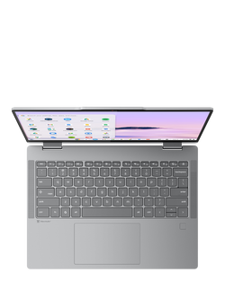 Lenovo Chromebook Plus 83LN000LUK Convertible Laptop, Intel Core 3 Processor, 8GB, 256GB, 14” WUXGA Touchscreen, Luna Grey - view 2, Luna Grey