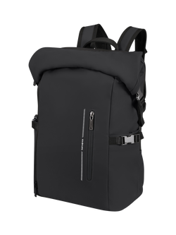 Samsonite Glam-Go Roll Top Laptop Backpack, 26L, Black