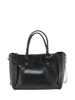 Pre-loved Balenciaga The paper Mini Leather 2-Way Bag, Black - view 2, Black
