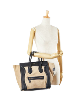 Pre-loved CELINE Luggage Mini Shopper Bag, Neutral - view 2, Neutral