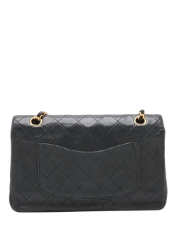 Pre-loved CHANEL Vintage 1991 Medium Lambskin Classic Double Flap Bag, Black - view 2, Black