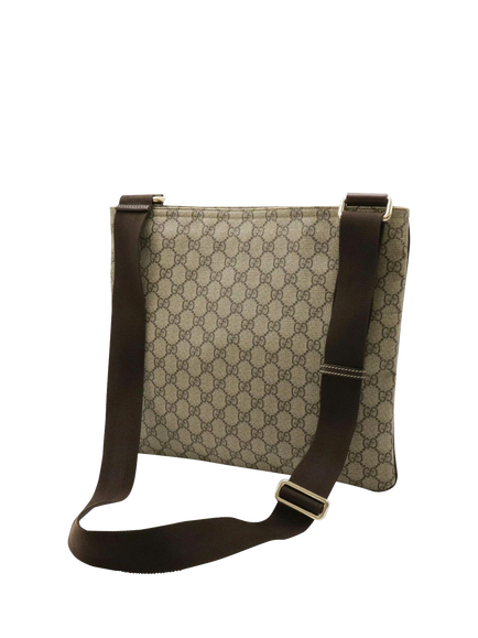 Pre-loved GUCCI GG Supreme Shoulder Bag, Brown - view 2, Brown