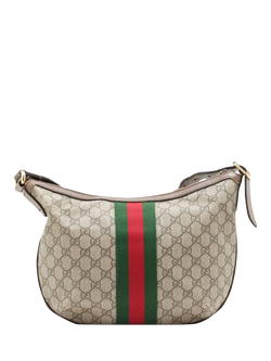 Pre-loved GUCCI GG Supreme Ophidia Shoulder Bag, Brown - view 2, Brown
