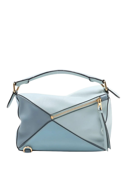 Pre-loved LOEWE Small Tri Colour Puzzle Bag, Blue - view 2, Blue