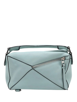 Pre-loved LOEWE Small Silver Hardware Puzzle Bag, Blue - view 2, Blue