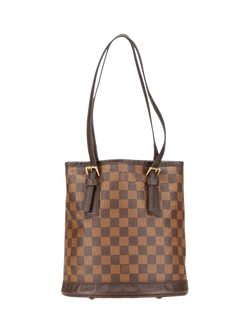 Pre-loved Louis Vuitton Vintage 1998 Damier Ebene Marais Bucket Bag, Brown, Brown