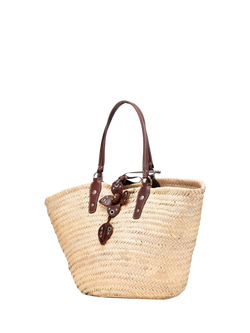 Pre-loved Miu Miu Raffia And Leather Tote Bag, Neutral - view 2, Neutral