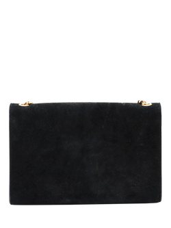 Pre-loved SAINT LAURENT Paris Kate Suede Chain Shoulder Bag, Black - view 2, Black