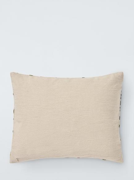 John Lewis Lakai Rectangular Cushion, Multi - view 2, Natural Multi